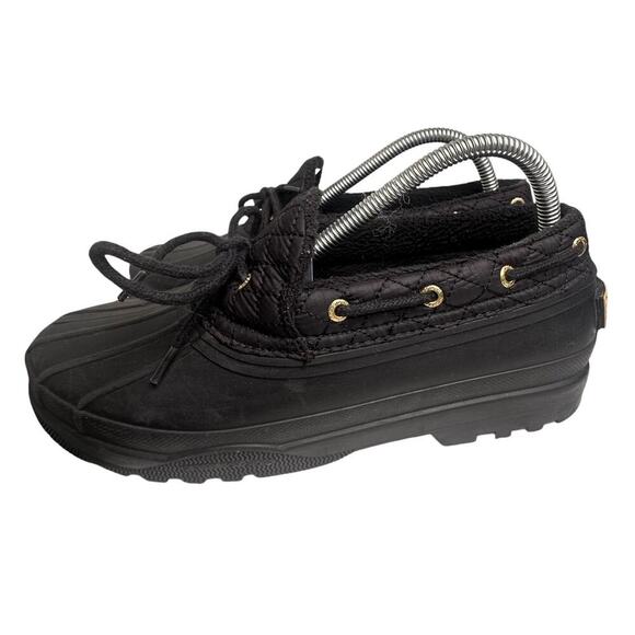 Sperry Top Sider Low Duck Waterproof Rain Rubber Shoes Black Women 8.5 STS95272 - Picture 9 of 16